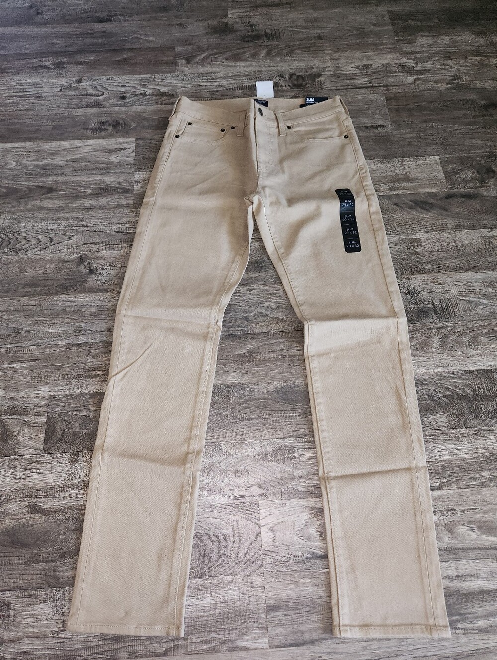J. Crew Factory Slim-fit garment-dyed five-pocket jean